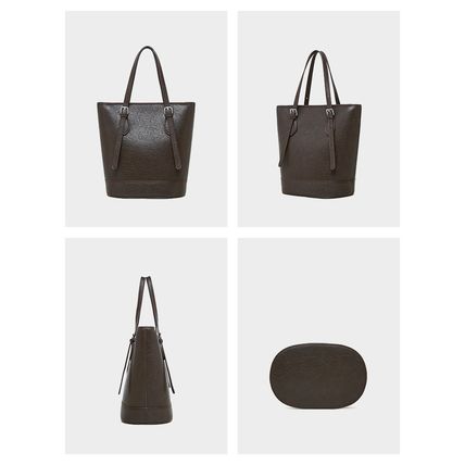 Genuine Leather Women Handbags Tote Purse Shoulder Bag Brown