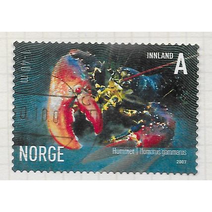 NORWAY 2007 LOBSTER MARINE LIFE Homarus gammarus A INLAND RATE USED