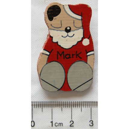 c.1970/80s Badge - Santa Bear - Mark