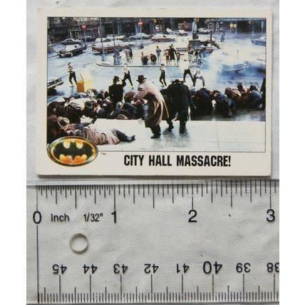 1989 Topps Batman card No.57 - City Hall Massacre