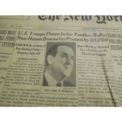Vintage The New York Times Newspaper Friday May 1 1970 NIXON Vietnam Cambodia