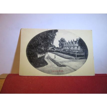 ALMSHOUSES, LACOCK ROAD, CORSHAM, WILTSHIRE. antique postcard by E H Goddart =