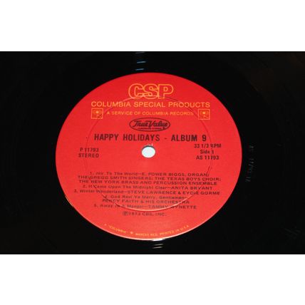 HAPPY HOLIDAYS ALBUM 9-Various Artists LP STEREO True Valve