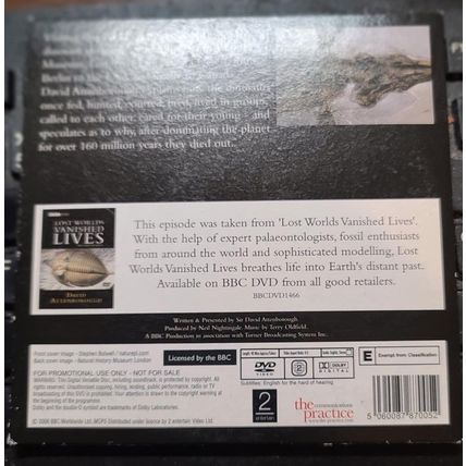 Lost Worlds Vanished Lives DVD Promo The Mail David Attenborough Dinosaur