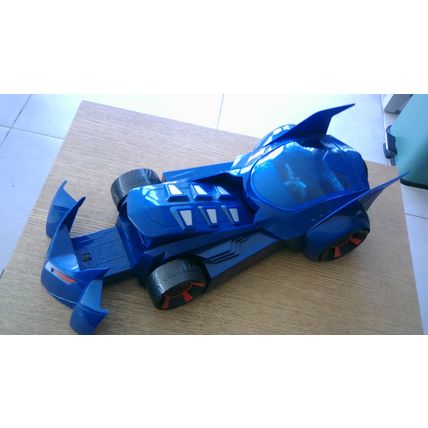 BATMAN (6" Action Figure) & BATMOBILE (14" Brave & The Bold Version) Mattel