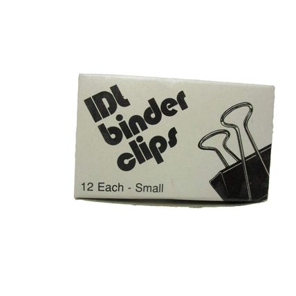 3/8" Capacity Binder Clips Small 12 in one Box
