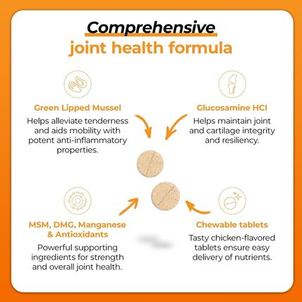 Vetriscience Glycoflex 3 Clinically Proven Hip and Joint Supplement for Dogs - M
