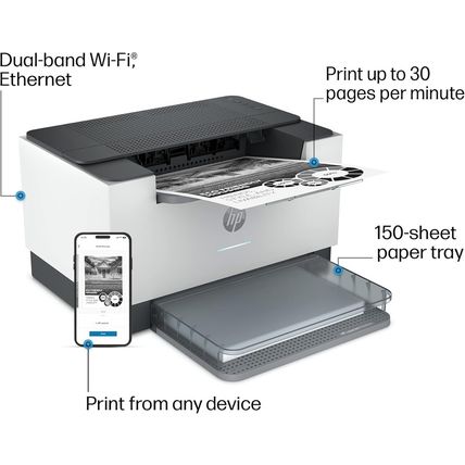 HP Laserjet M209Dw Wireless Printer, Print, Fast Speeds, Easy Setup, Mobile Prin