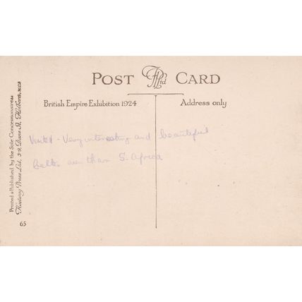 EC499 1924 BRITISH EMPIRE EXHIBITION-NEW ZEALAND PAVILION BY ERNEST COFFIN