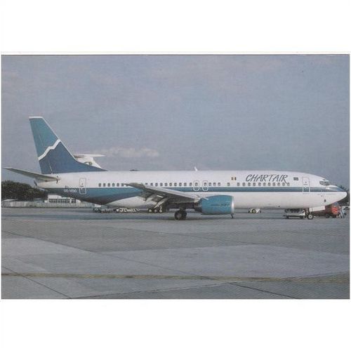Chartair Boeing 737 4YO Aircraft Postcard (A24212)