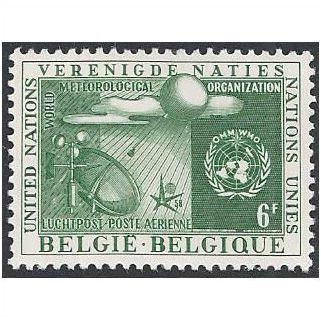 Mi 1111: 6 Fr. green World Exhibition: International Meteorological Organisation