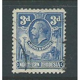 northern rhodesia stamp sg5 used