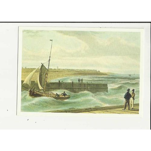 Suffolk SOUTHWOLD HARBOUR Art Postcard by Orwell Press