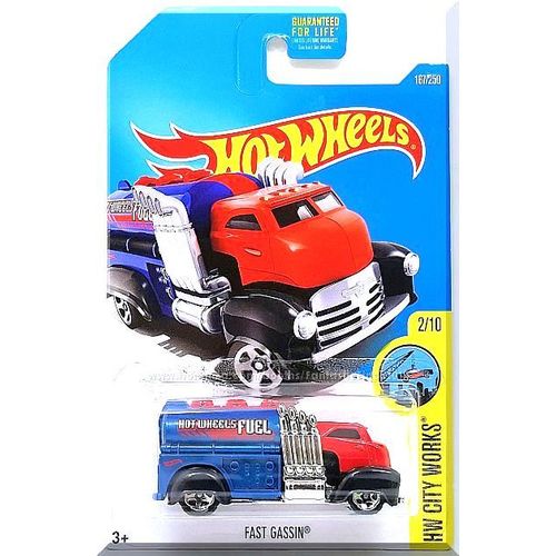 Hot Wheels - Fast Gassin: HW City Works #2/10 - #167/250 (2016) *Red & Blue*