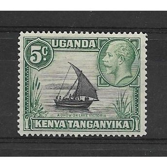 KUT.SG111 5c Dhow on Lake Victoria.Mounted Mint.May19a
