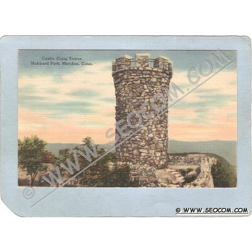 CT Meriden Postcard Castle Craig Tower Hubbard Park ct_box3~1247