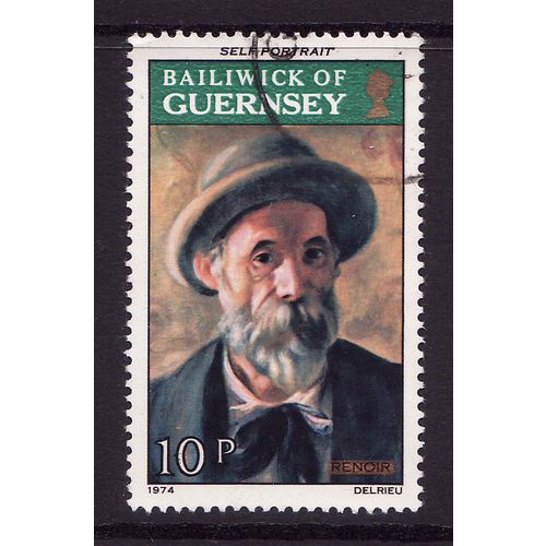 1974 Guernsey, Renior Paintings, Used Stamp, SG 121 #2128