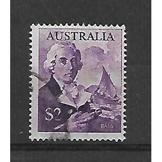Australia.SG402 $2 Bass and Whaleboat.Fine Used.Sep20a