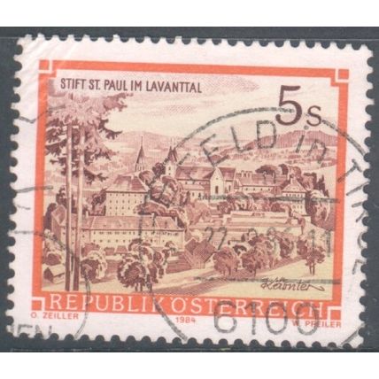 Austria 1984 - SG1999 - 5s yellow purple orange - St. Paul's Monastery - used