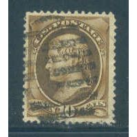 Used 209 10c Thomas Jefferson Almost Very Fine Barrel Bar Cnx Q3608