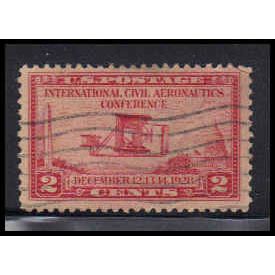 Used 649 2c Wright Airplane Almost Very Fine RA2193