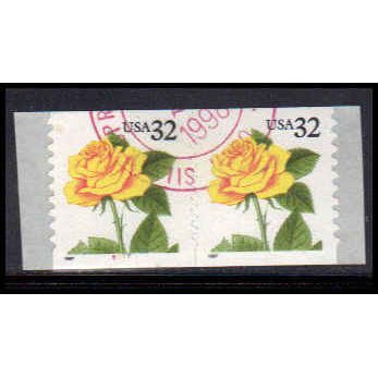 Used 3054 32c Yellow Rose Very Fine CNP Left 6777 PA1913