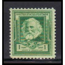 864 1c Henry Longfellow Fine MNH KA2504