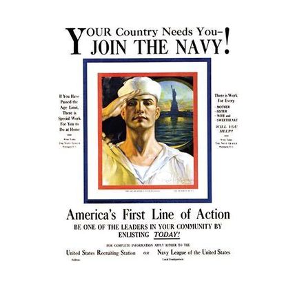 Your country needs you - join the Navy! 20 x 30 Poster