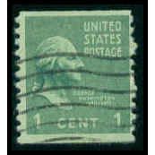 Used 839 1c George Washington Barely Clears M08803