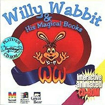 Willy Wabbit & His Magical Books (PC/MAC-CD, 1994) - NEW CD in SLEEVE