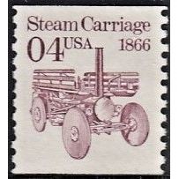 USA, 1991 4c Steam Carriage, SG 2477 (Scott #2451), used.