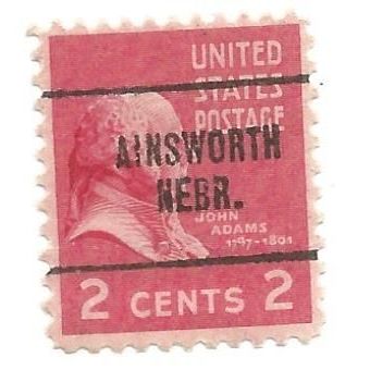 PRECANCEL -T&T AINSWORTH, NEB 704 ON 2c PREXY