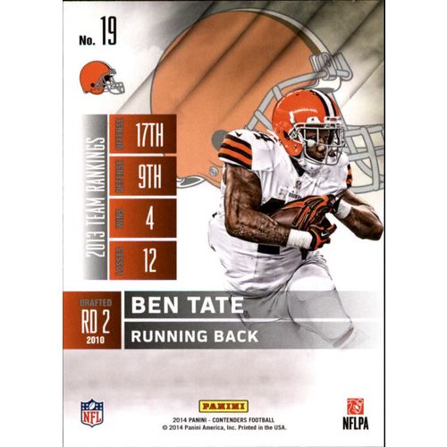 2014 Football Panini Contenders Ben Tate