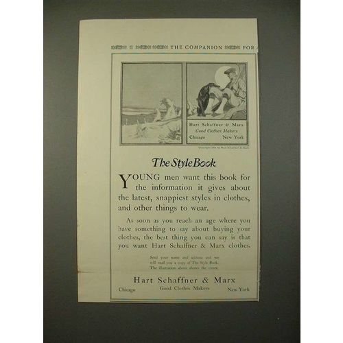1914 Hart Schaffner & Marx Clothes Ad - Style Book