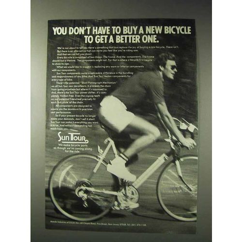 1977 Sun Tour Bicycle Ad - To Get a Better One