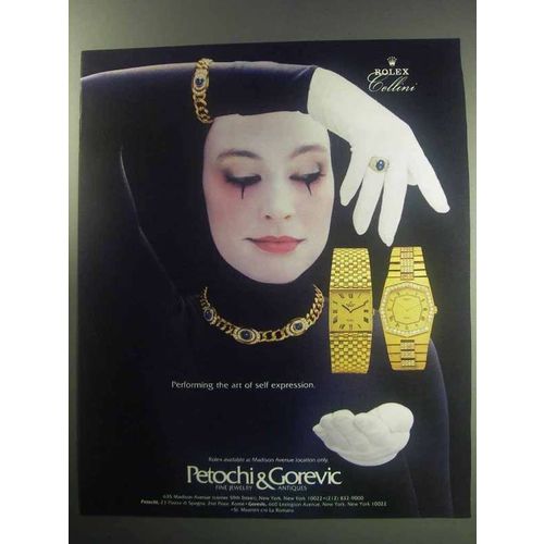 1985 Rolex Cellini Watches Ad - Self Expression