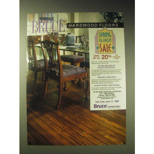 1989 Bruce Hardwood Floors Ad - Spring Fashion Sale