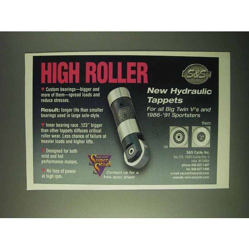 1999 S&S Hydraulic Tappets Ad - High Roller