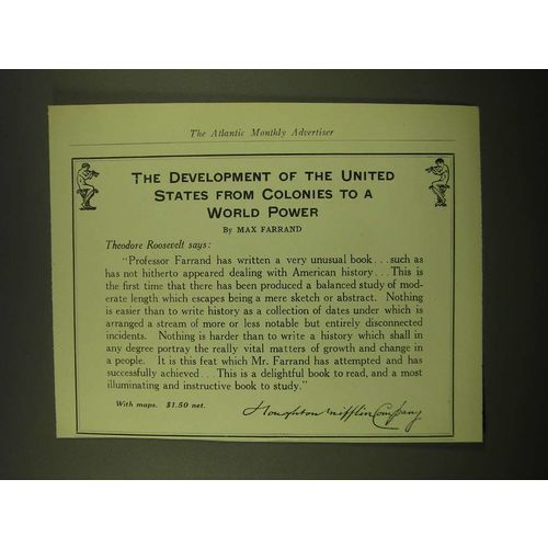 1918 Houghton Mifflin Company Ad - The development of the United States
