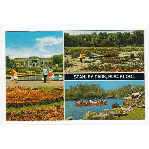 Multiview of Stanley Park Blackpool Postcard B177