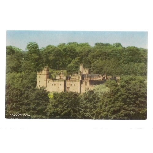 HADDON HALL, Derbyshire unused vintage postcard by Salmon.. /