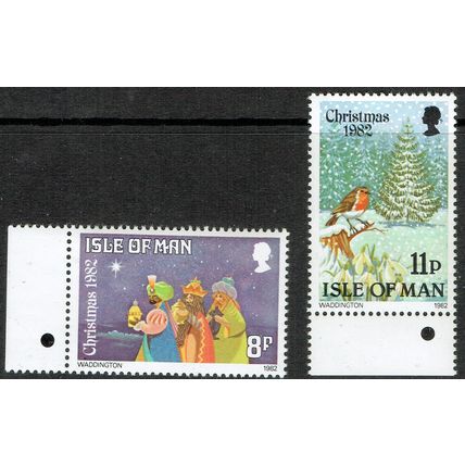 Isle of Man 1982 Christmas set 2v SG225-226 UM