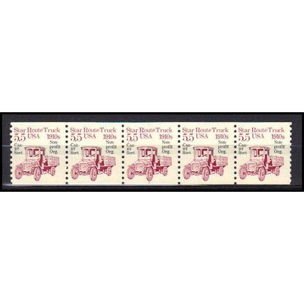 2125a 5.5c Star Route Truck Fine MNH Dry Gum PNC 1/5 X0521