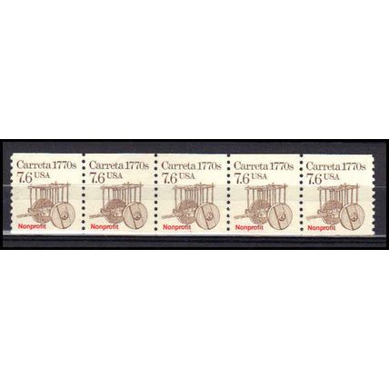 2255 7.6c Carreta Very Fine MNH Dry Gum PNC 1/5 AA0479