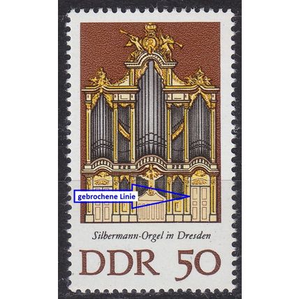 GERMANY DDR [1976] MiNr 2114 I F39 ( **/mnh ) [01] Plattenfehler