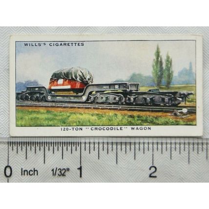 1938 Wills Railway Equipment 33 GWR 120-ton Crocodile Wagon