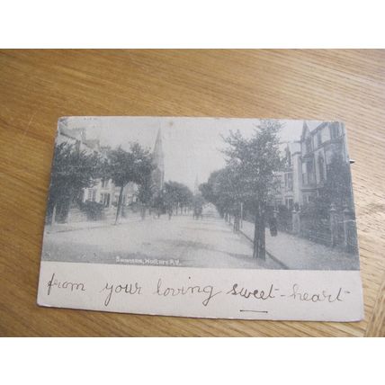 1903 fr Postcard - Walters Road scene Swansea - Glamorgan, South Wales n2