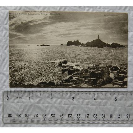 vintage Postcard Corbiere Lighthouse, Jersey, Channel Islands