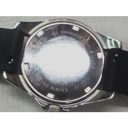 Fossil Women's Silicone Analog Rhinestone Dial Watch Riley ES2878