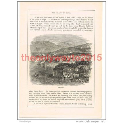 Sorrento, Italy, Book Illustration (Print), c1870
